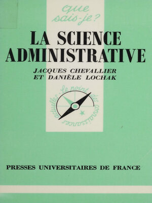 cover image of La Science administrative
